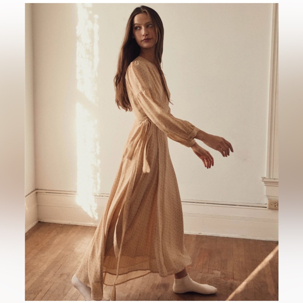 CHRISTY DAWN Bergen wrap dress silk S petite